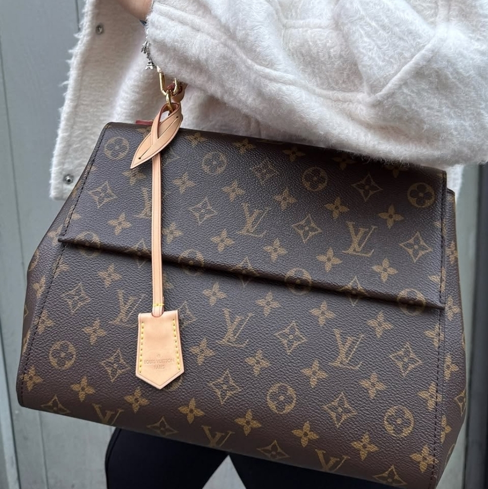 Authenticated Louis Vuitton LV Monogram Cluny MM Blue Glacial Bag - Picture 6 of 16